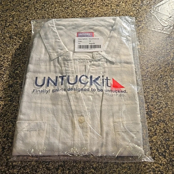 UNTUCKit Villefranche Button Up Sleeveless Gray & White Plaid Women’s 12 (L) - Picture 1 of 12